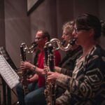 De basklarinet, een prominent lid van het Clarinet Choir