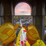 Vlag strijken Calixtus toren