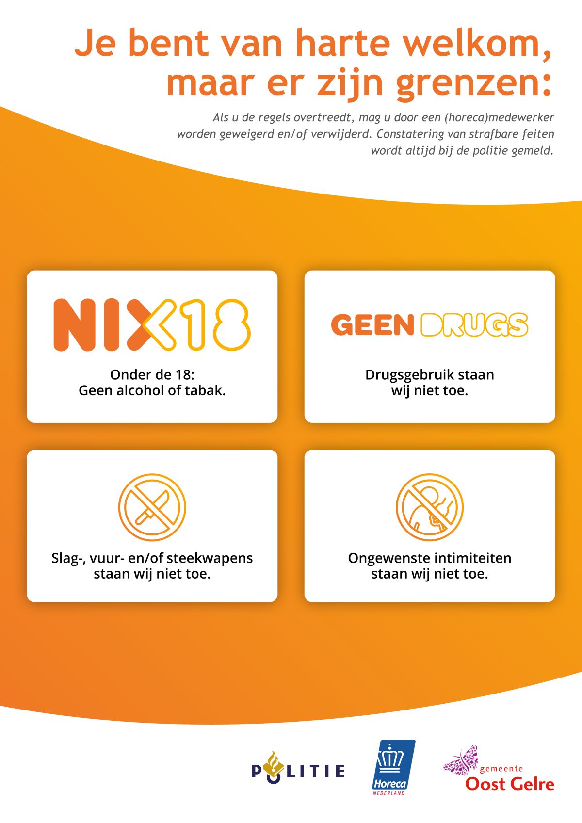 Gemeente en horeca slaan handen ineen tegen drugsgebruik
