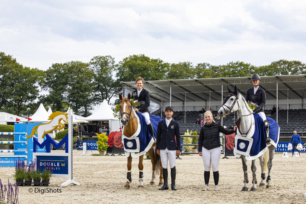 Elize van de Mheen en Lucas Porter aan kop in 1.40m Double M Stables Small Tour
