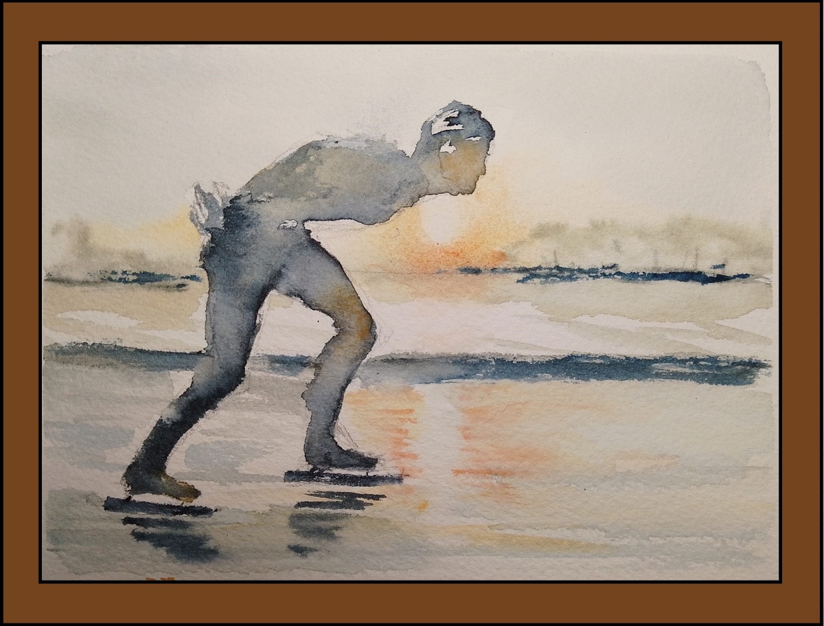 Expositie winterse aquarellen van Anneke Schelfer-Haagsma