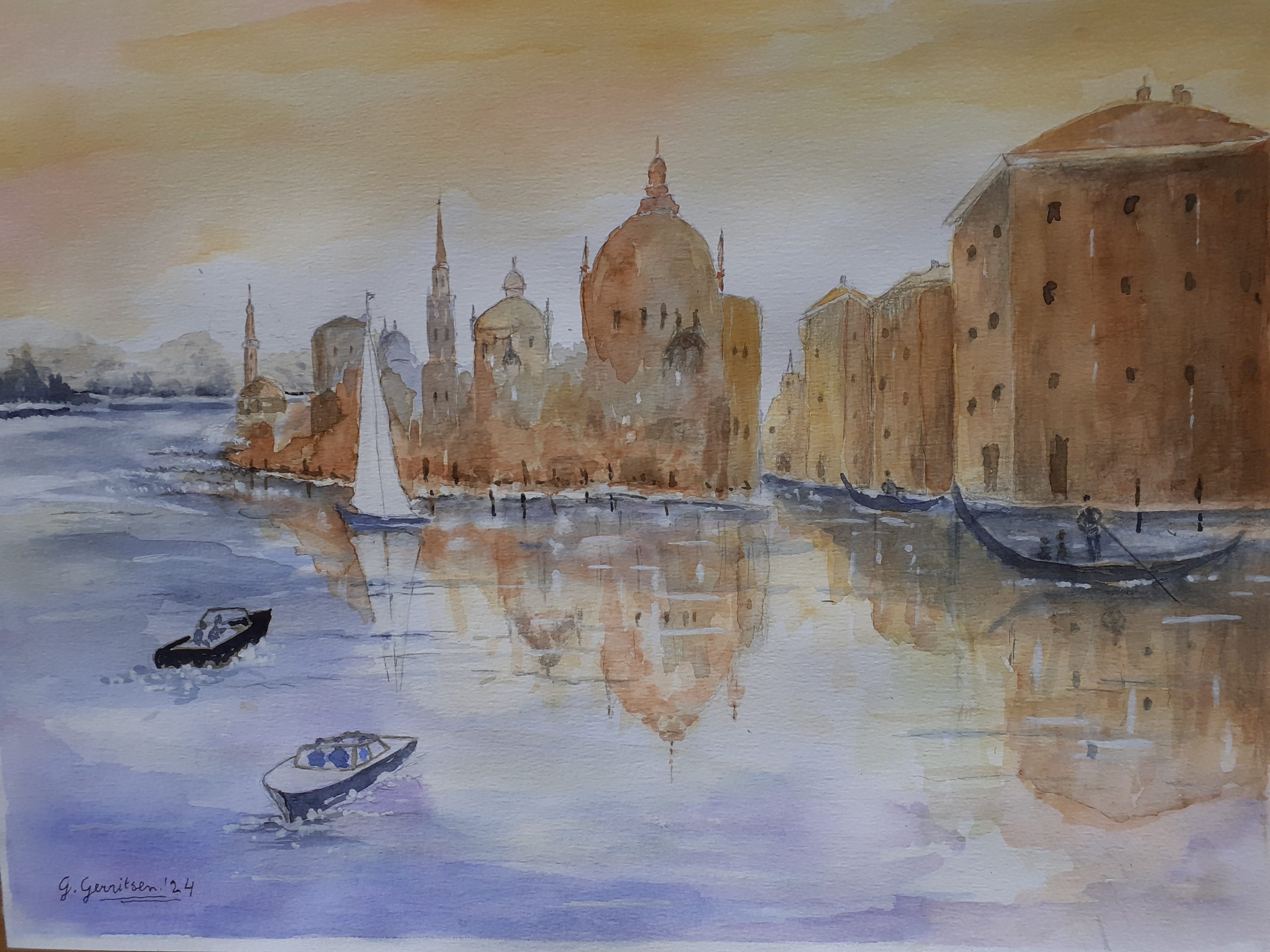 Expositie aquarellen van Gerard Gerritsen in Stadsboerderij Grolle