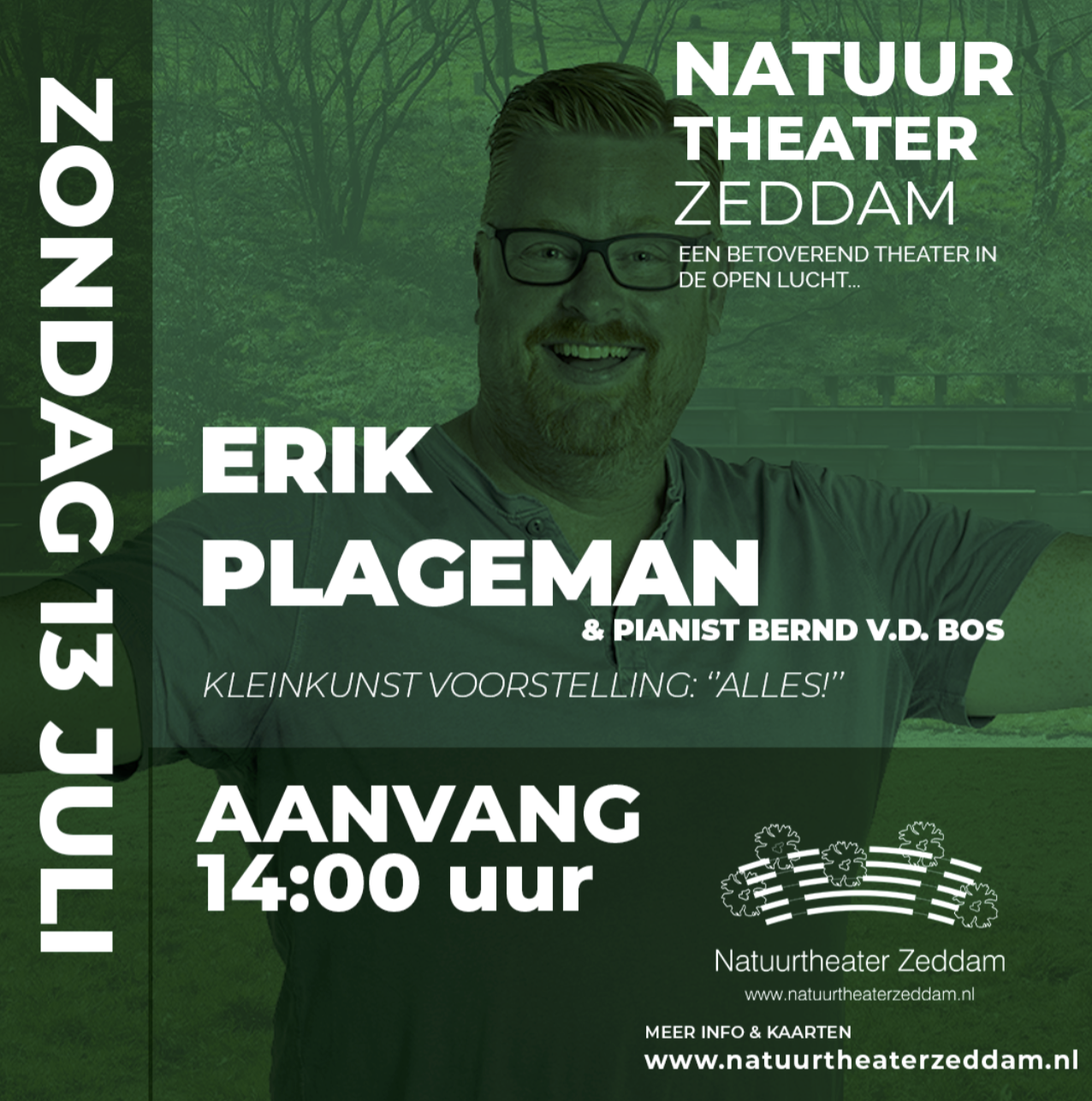 Erik Plageman brengt muzikale show ‘Alles!’ naar Zeddam