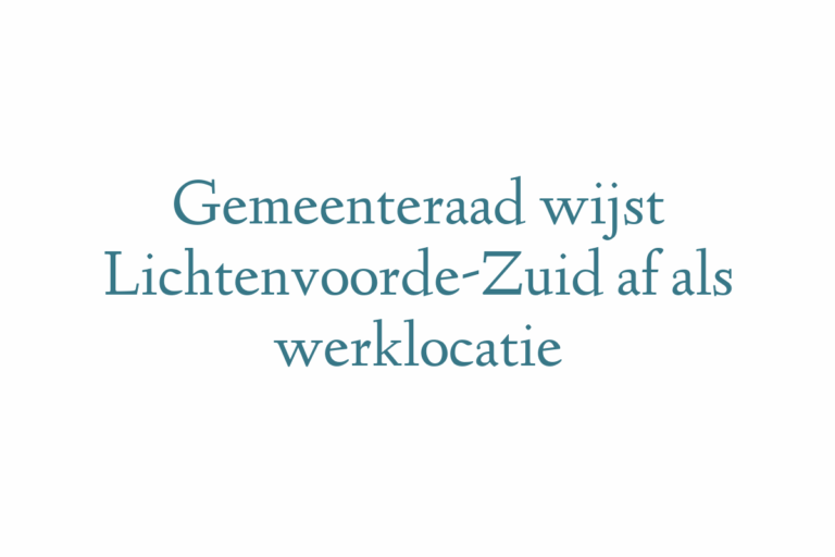 Gemeenteraad wijst Lichtenvoorde-Zuid af als werklocatie