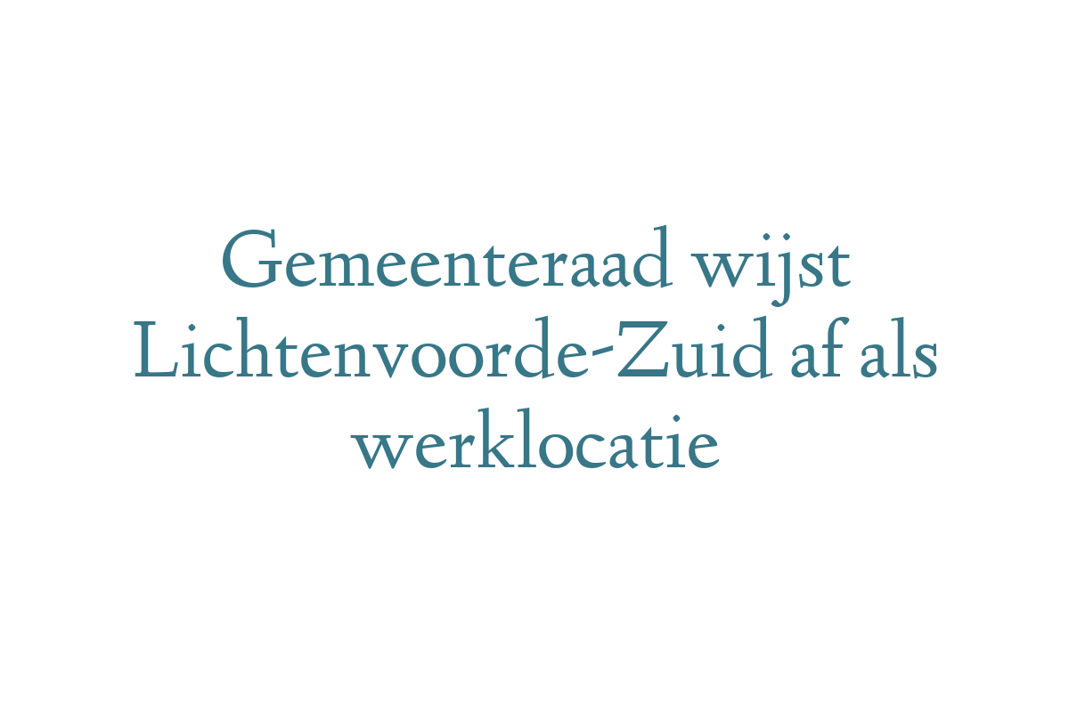 Gemeenteraad wijst Lichtenvoorde-Zuid af als werklocatie