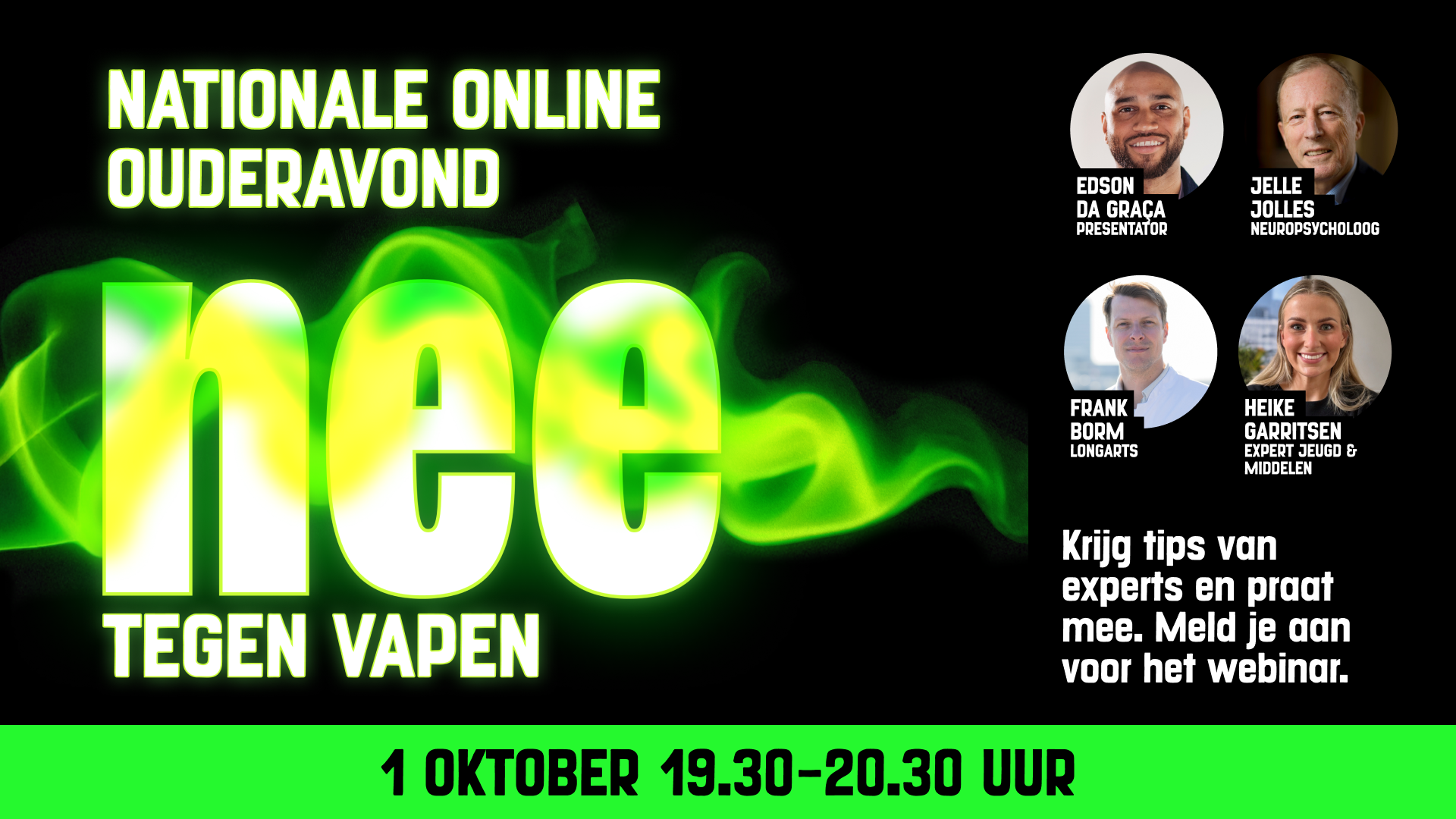Online ouderavond ‘Nee tegen Vapen’ ook voor ouders in de Achterhoek