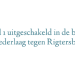 Grol 1 uitgeschakeld in de beker na nederlaag tegen Rigtersbleek