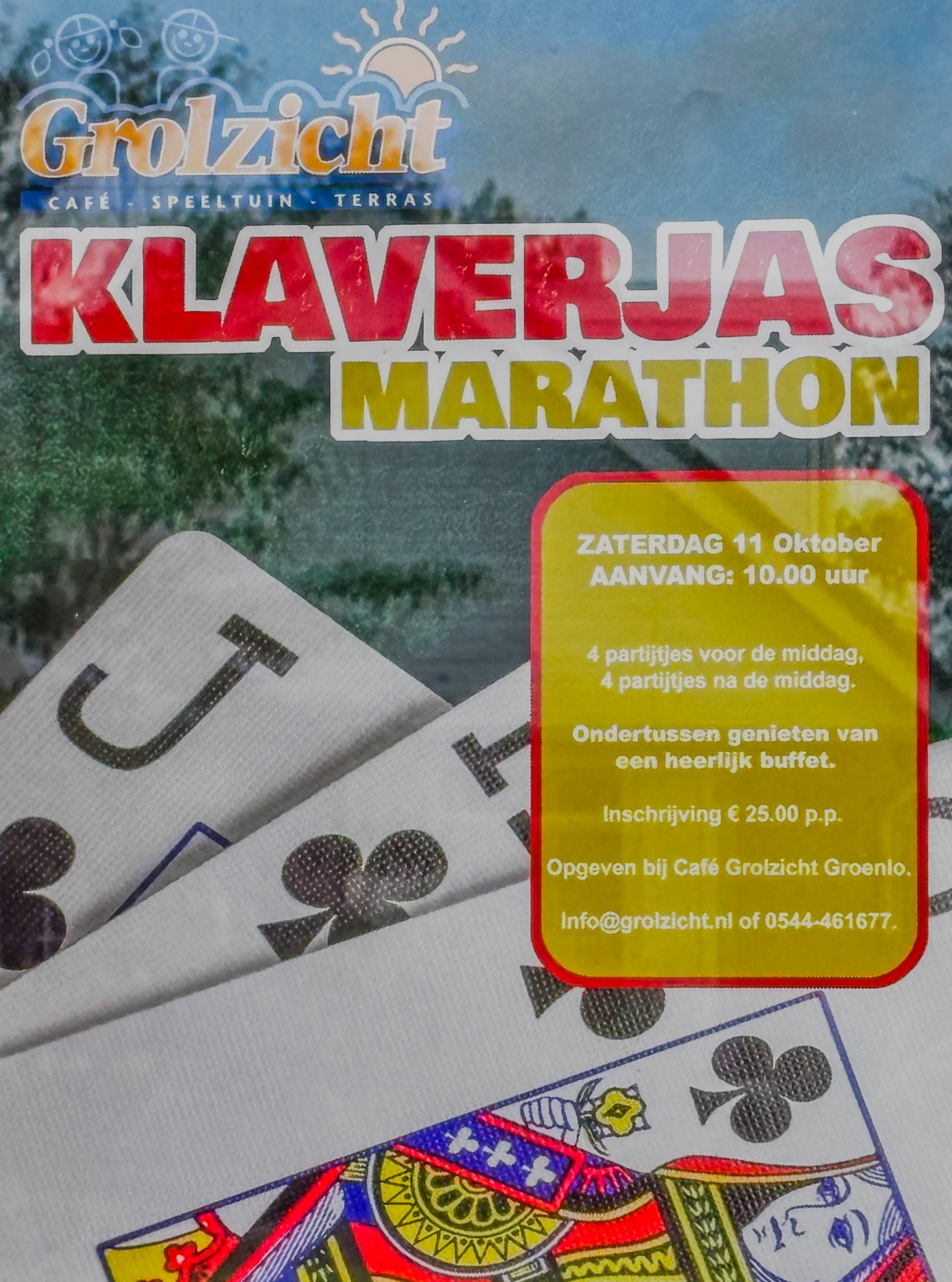 Klaverjasmarathon bij Café Grolzicht