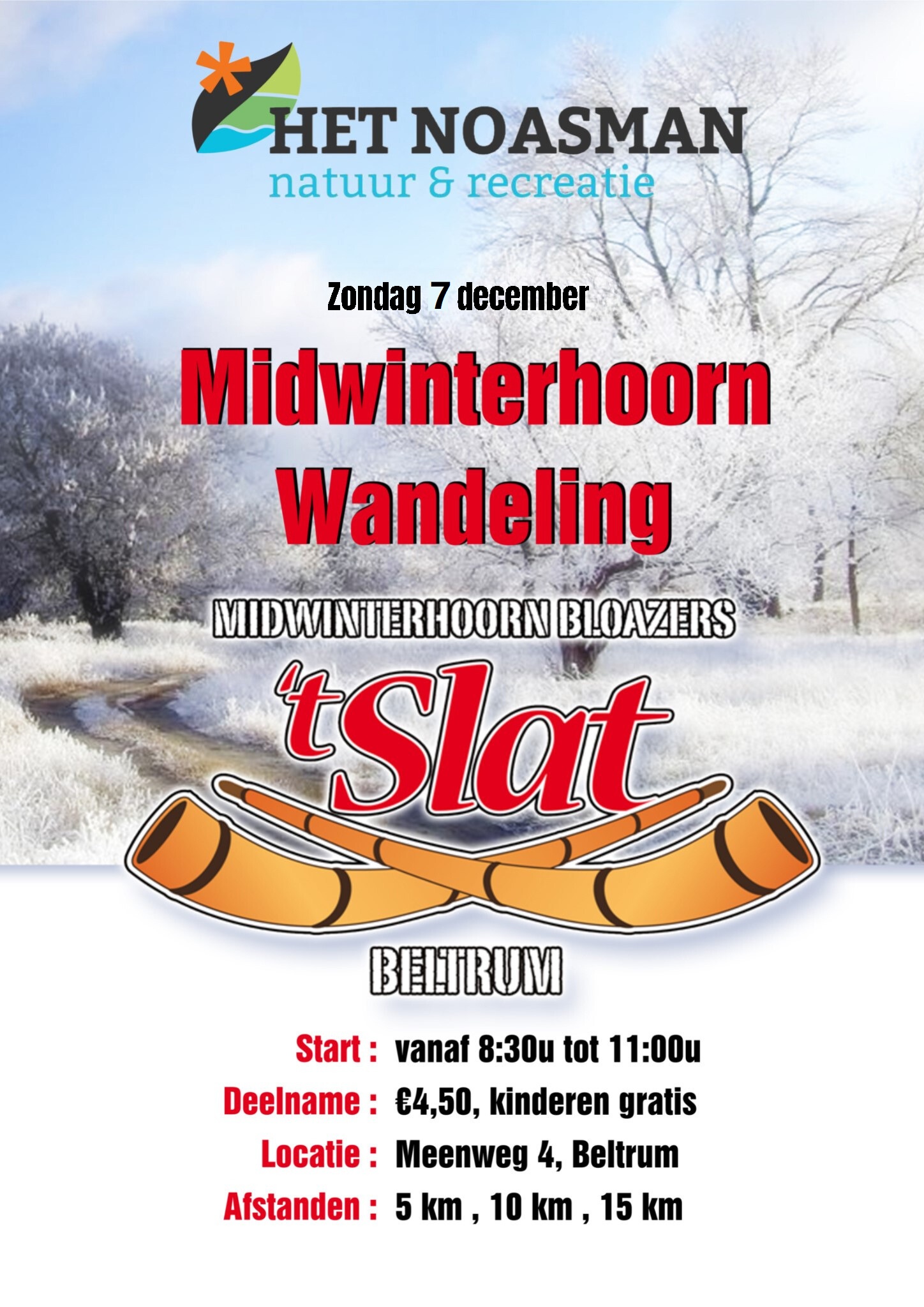Midwinterhoornwandeling in Beltrum houdt eeuwenoude traditie levend