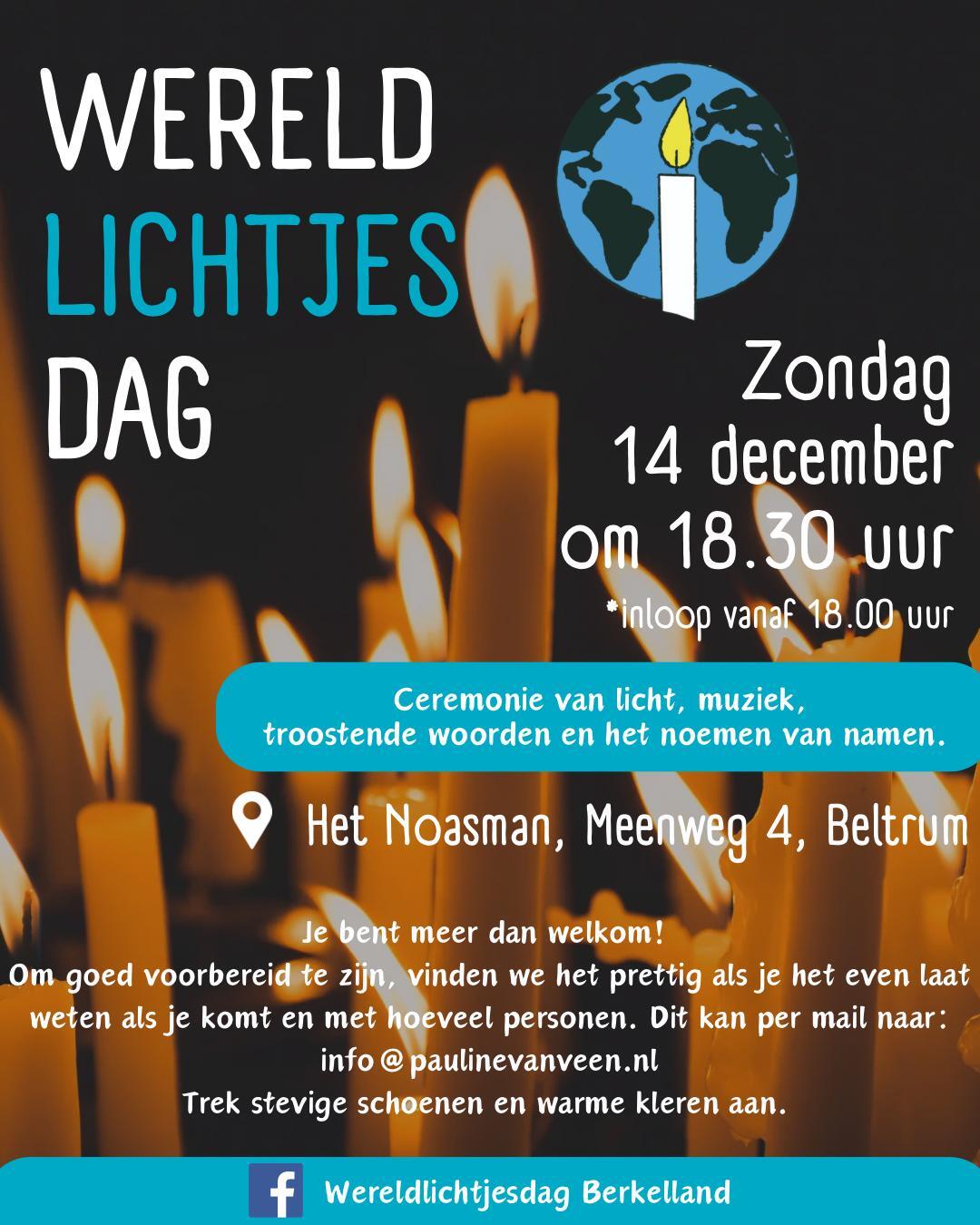 Wereldlichtjesdag bij Het Noasman: lichtjes van liefde en verbondenheid
