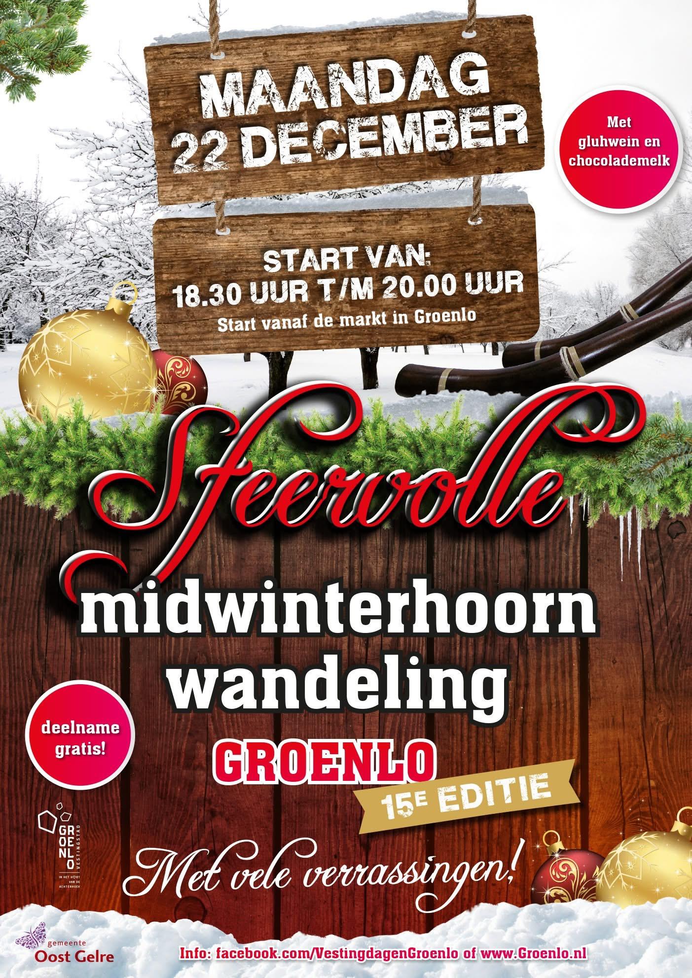 Sfeervolle Midwinterhoornwandeling in Groenlo