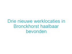Drie nieuwe werklocaties in Bronckhorst haalbaar bevonden