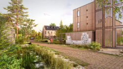 Impressie van het nieuwe Augustinuspark in Gaanderen