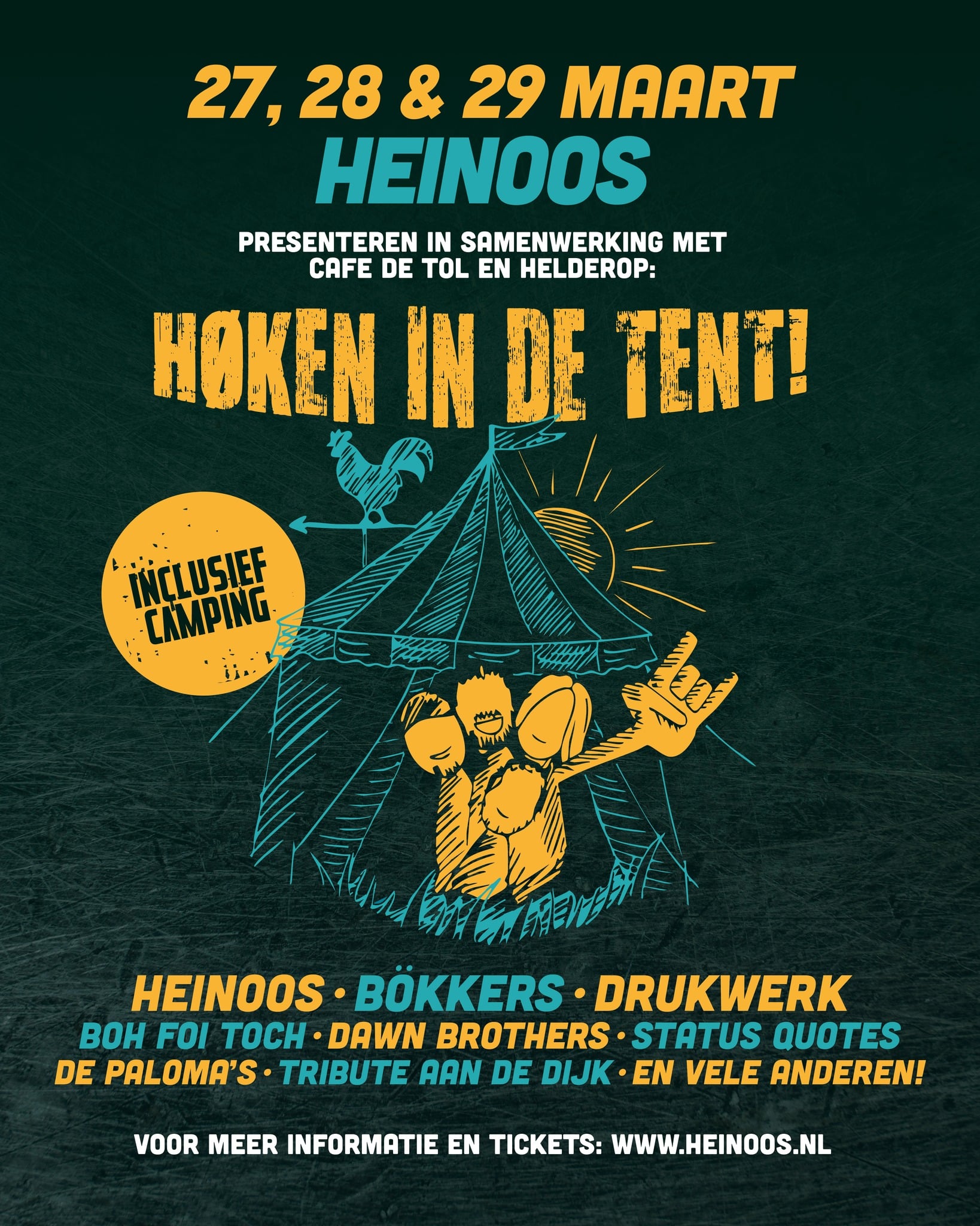 Heinoos zet brommers terug in de stalling bij Høken in de Tent
