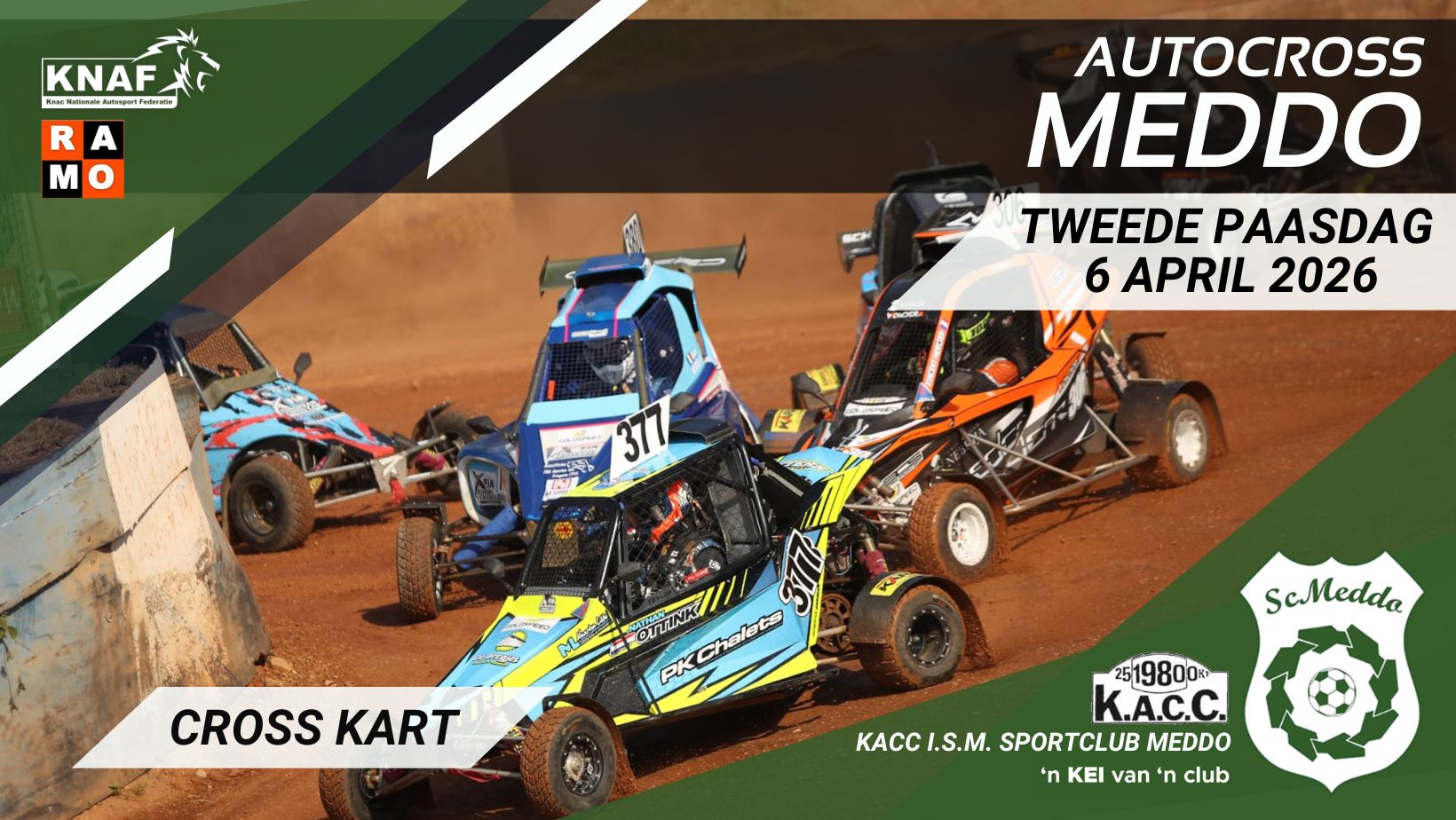 MEDDO — Autocross Meddo opent seizoen met spektakel op Tweede Paasdag