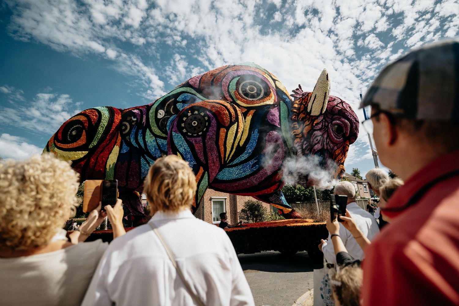 BELTRUM — De Vikings winnen bloemencorso Festunique met wagen ‘Bizonder’