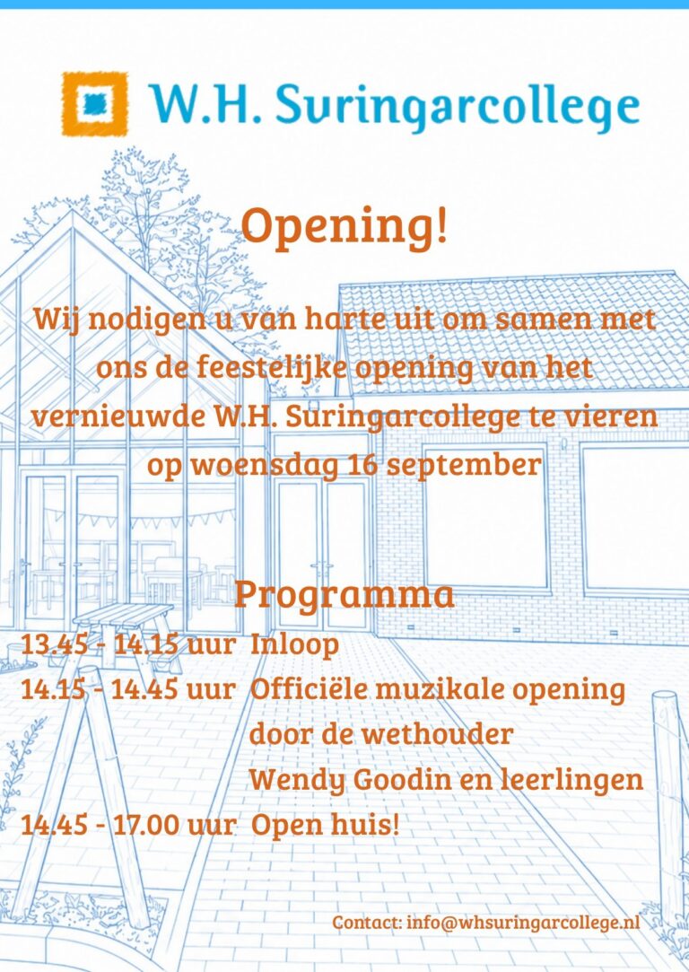 Opening WH Suringarcollege woensdag 16 september 2026 (2)