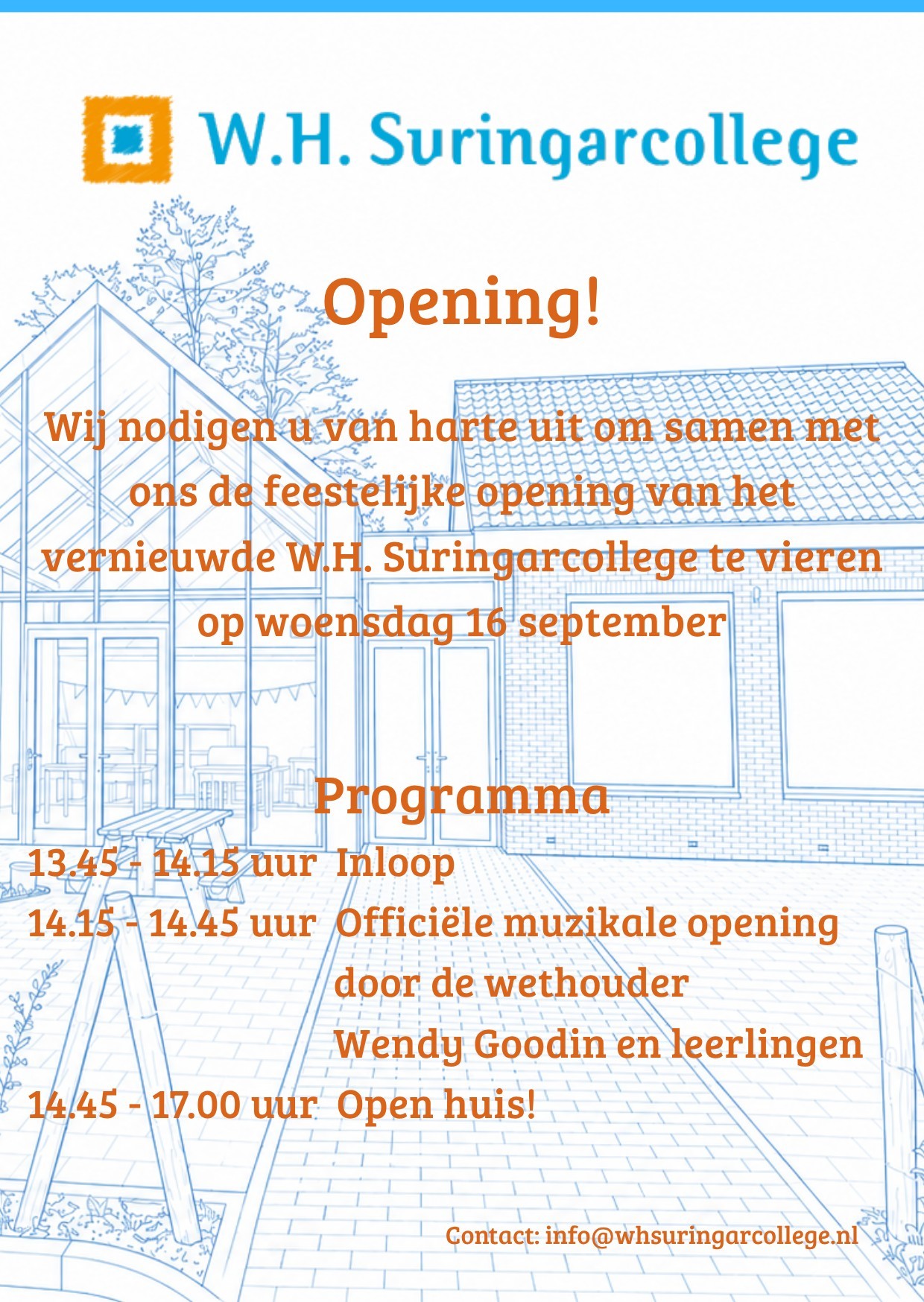 EEFDE — Vernieuwd W.H. Suringarcollege houdt open huis