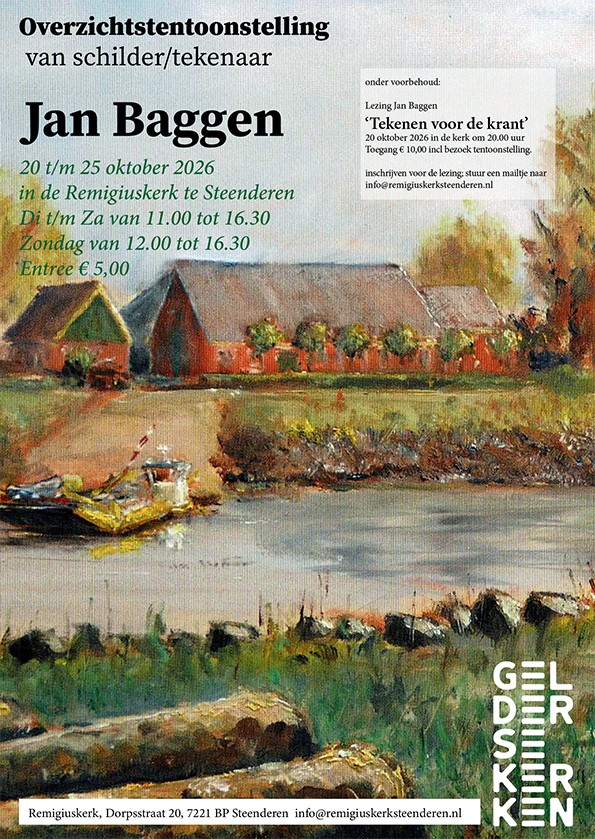 Overzichtstentoonstelling Jan Baggen in Remigiuskerk Steenderen